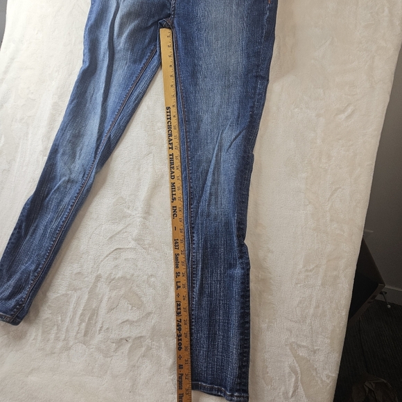 Pepe Jeans London Skinny Jeans Women’s 30 medium blue Wash gold accent buttons - Picture 6 of 15